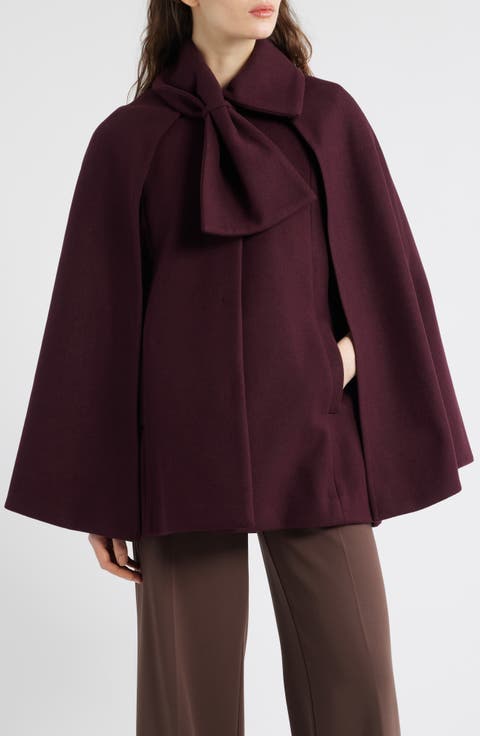 Bow Scarf Collar Cape
