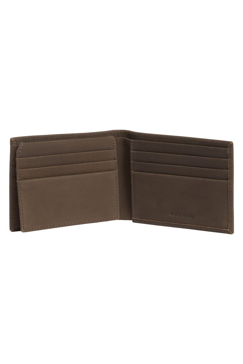 Bowery Leather Bifold Wallet, Alternate, color, BROWN