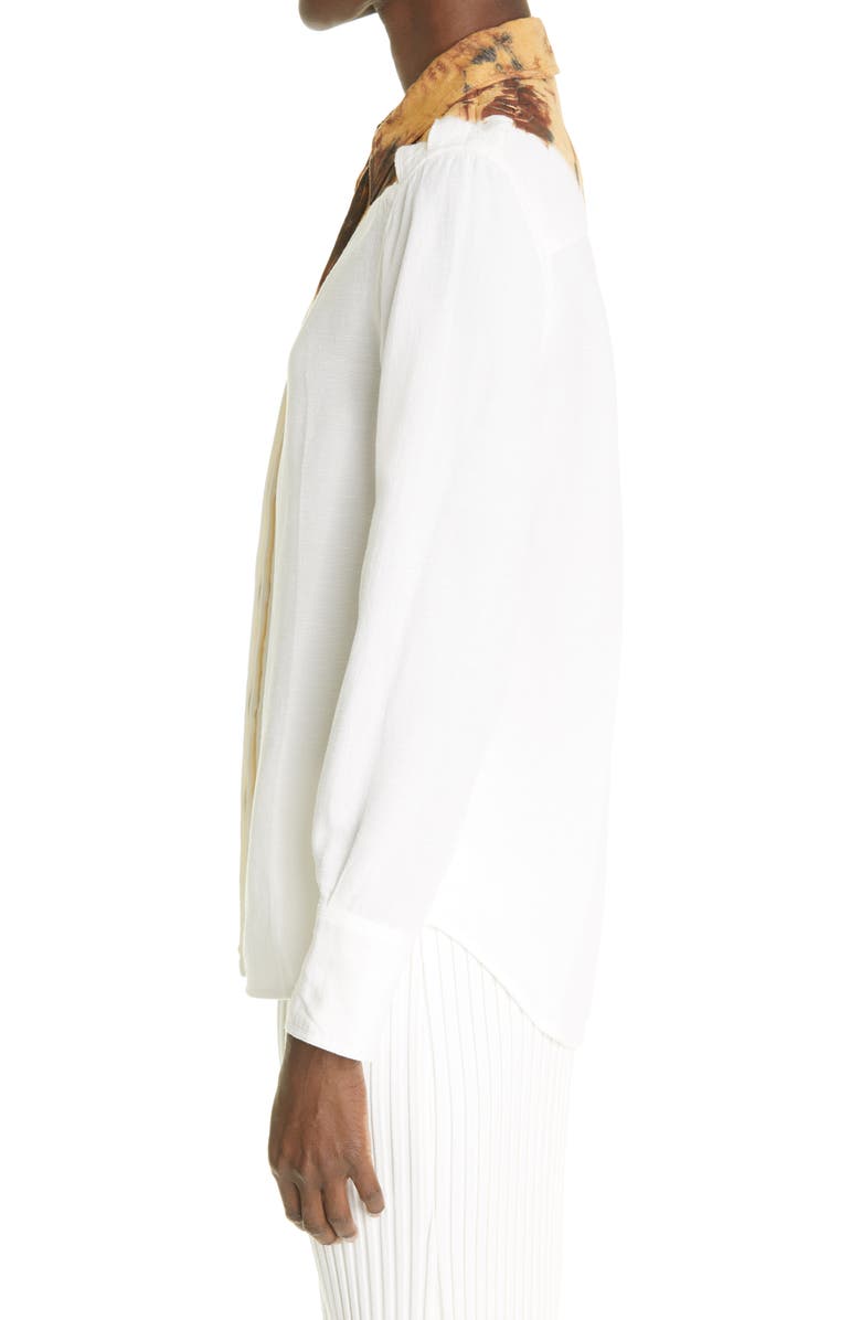 Proenza Schouler Women's Tie Dye Cutout Button-Up Shirt, Alternate, color, 