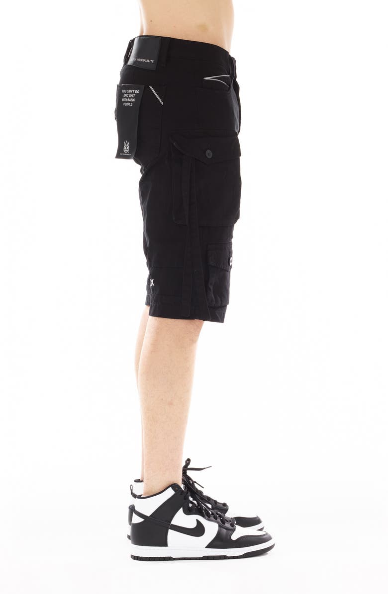 Cult of Individuality Slim Fit Cargo Shorts, Alternate, color, Vintage Black
