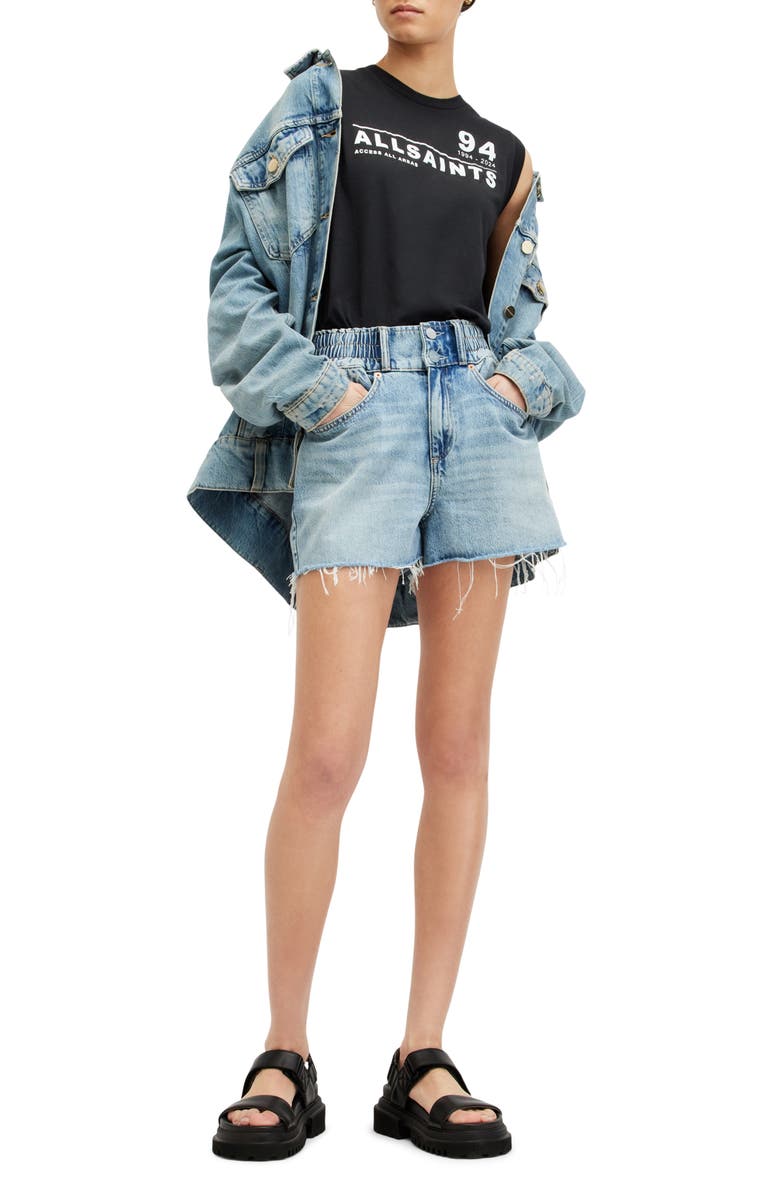 AllSaints Access Imogen Graphic Muscle Tee, Alternate, color, 