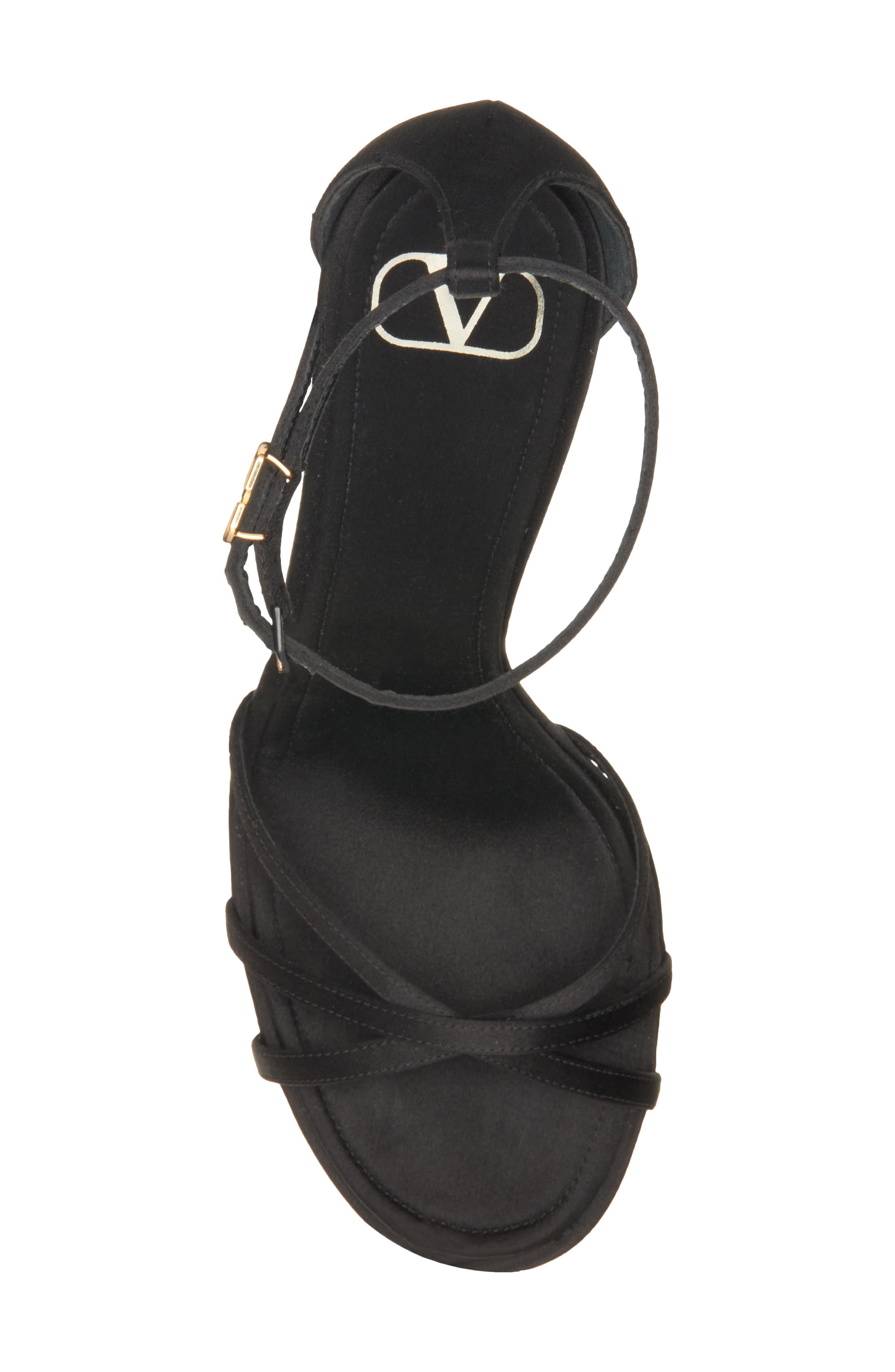 Eveninglam Satin Sandal, Alternate, color, NERO