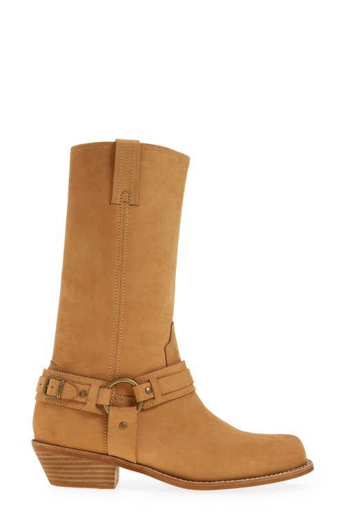 Jeffrey Campbell Waylon Western Boot In Natural Nubuck