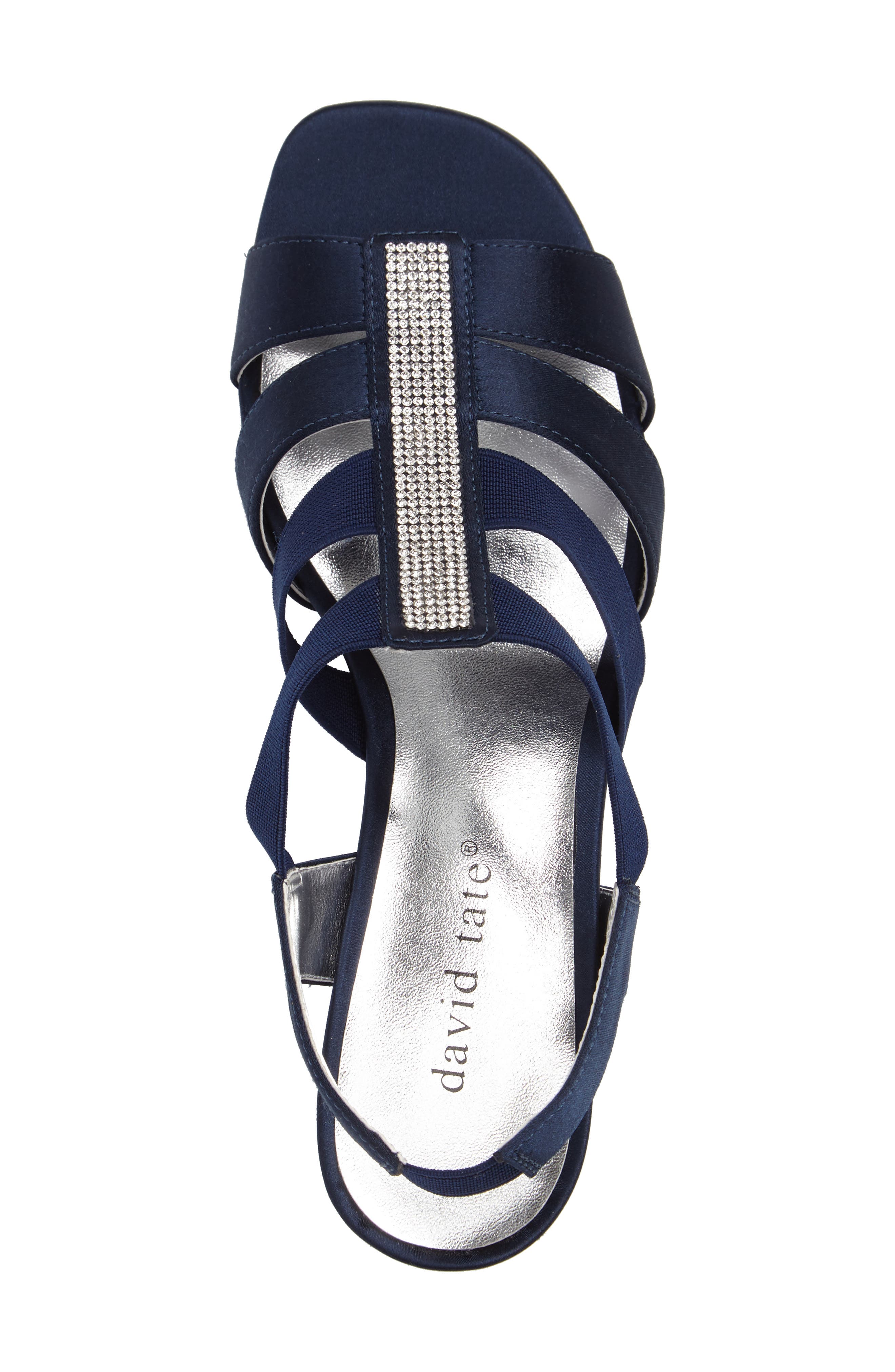 Eve Embellished Sandal, Alternate, color, NAVY FABRIC