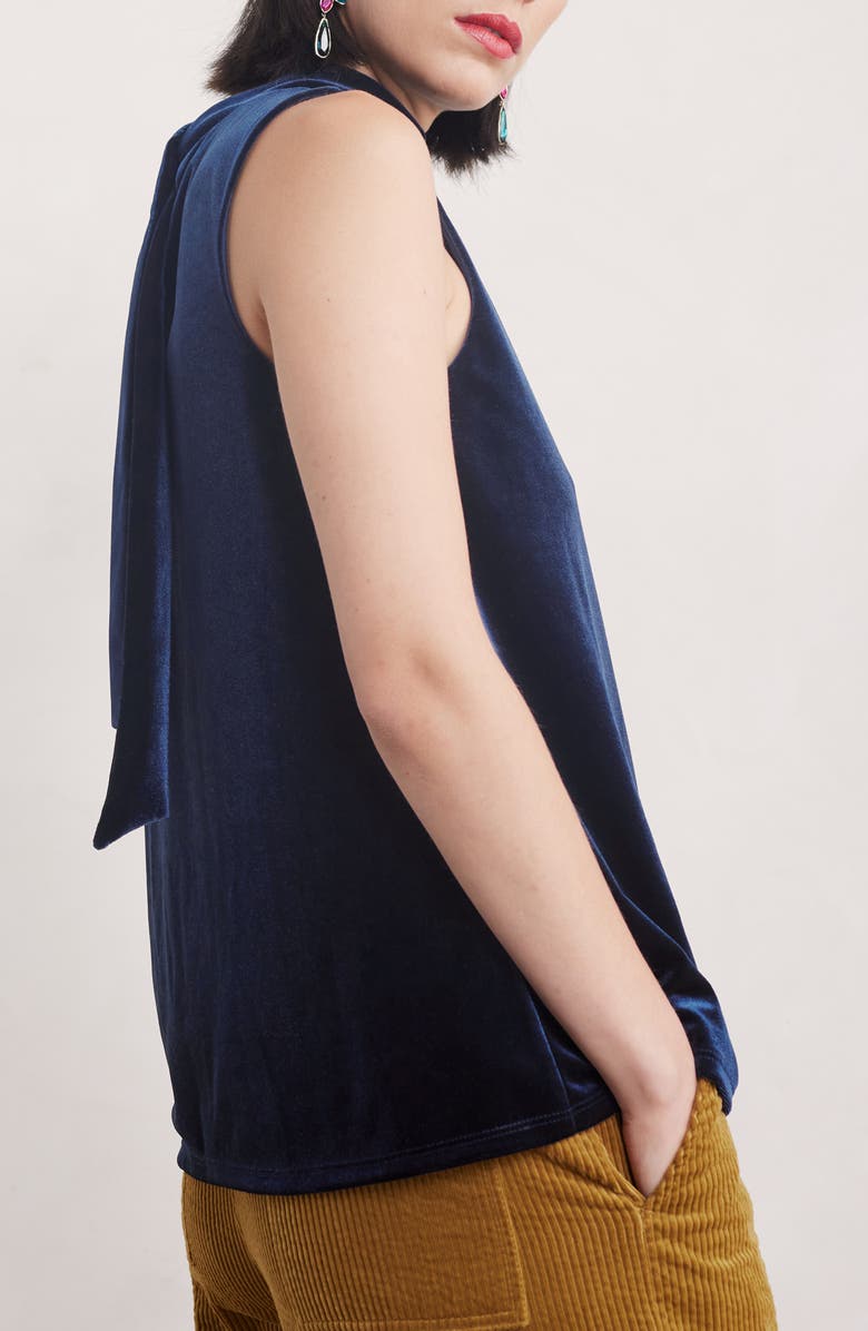 Seasalt Cornwall Winter Cherry Sleeveless Velvet Top, Alternate, color, 