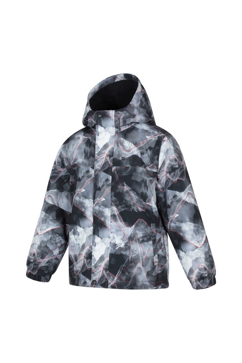 Childrens/Kids Polar Zone Printed Jacket & Salopettes Set, Alternate, color, Dark Grey