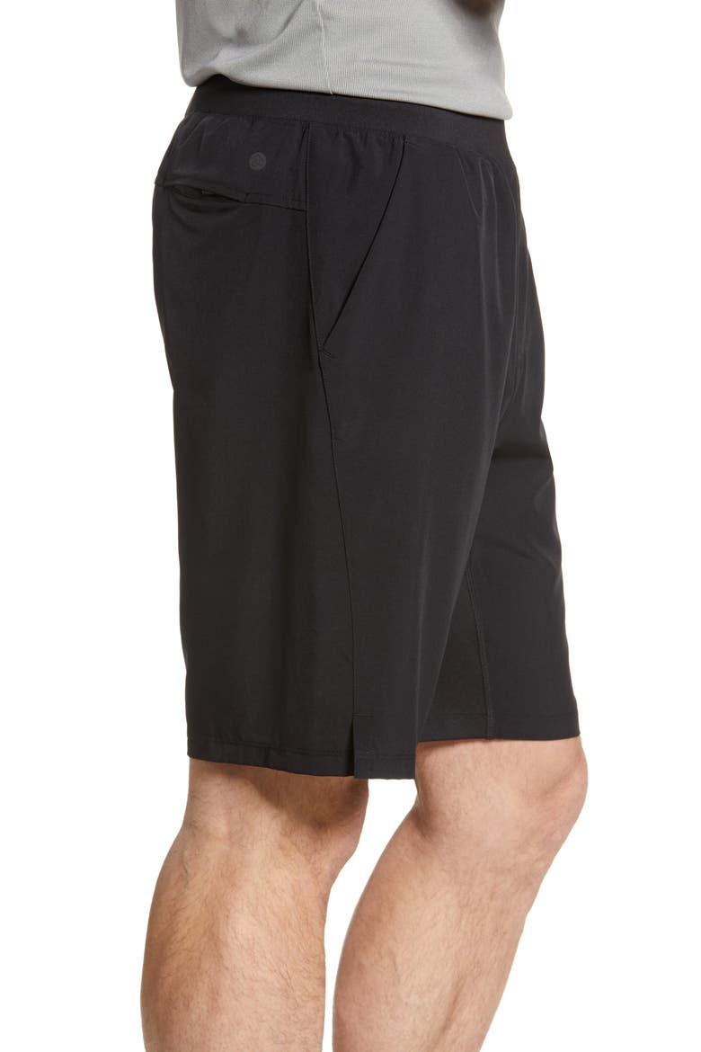 Core Stretch Woven Shorts, Alternate, color, BLACK