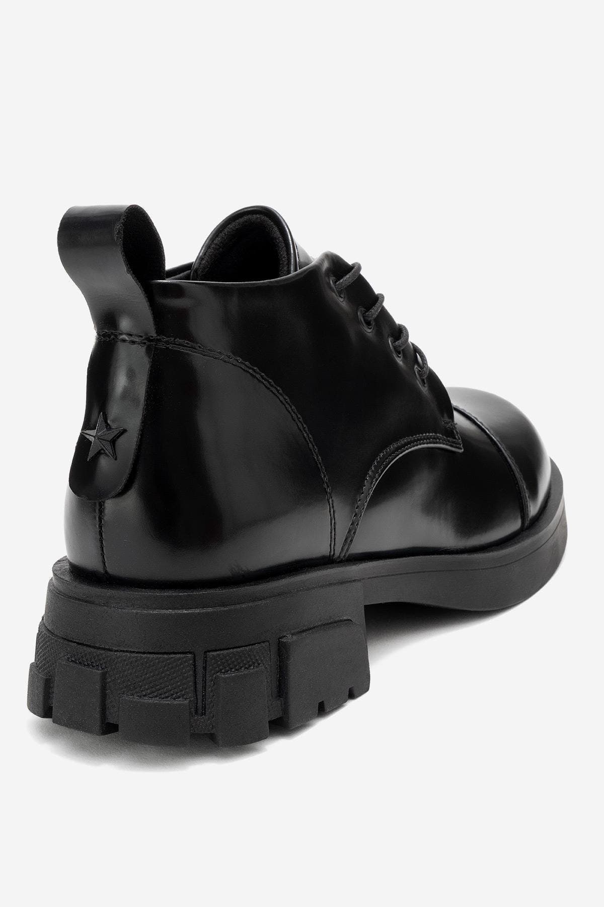Lagom Patent Boot, Alternate, color, Black Matt Faux Leather