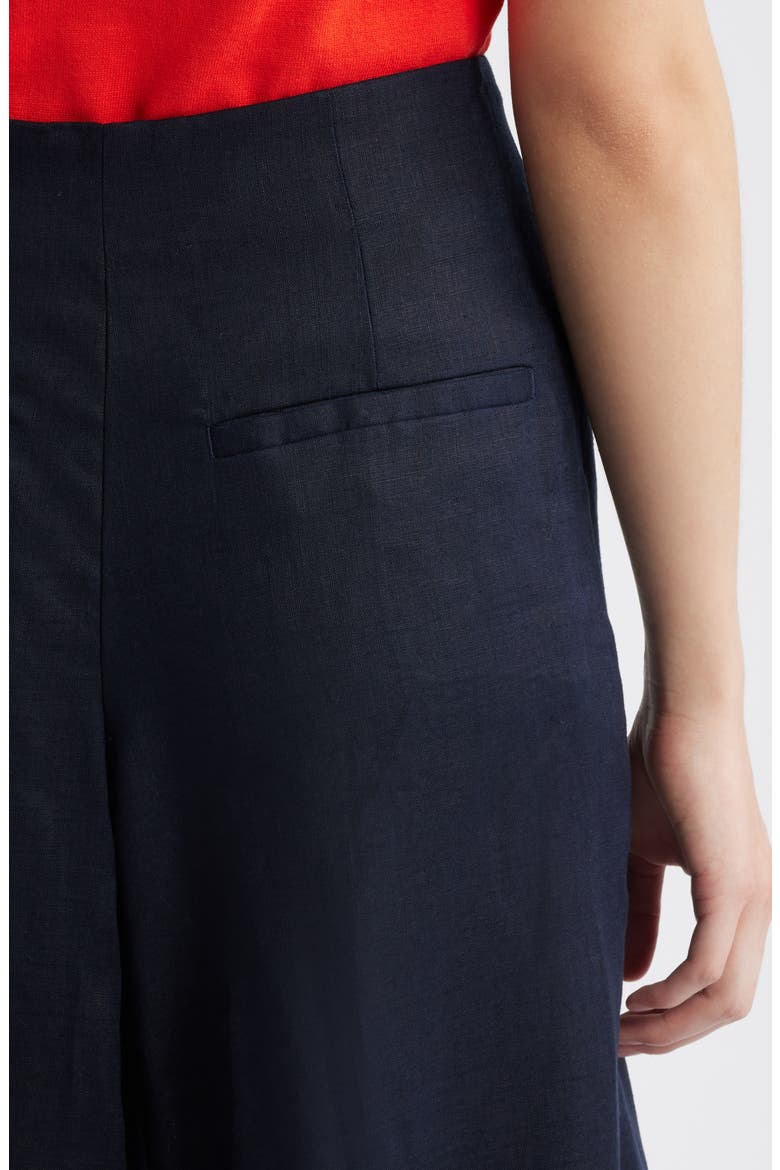 Wide Leg Linen Pants, Alternate, color, BLUE DARK