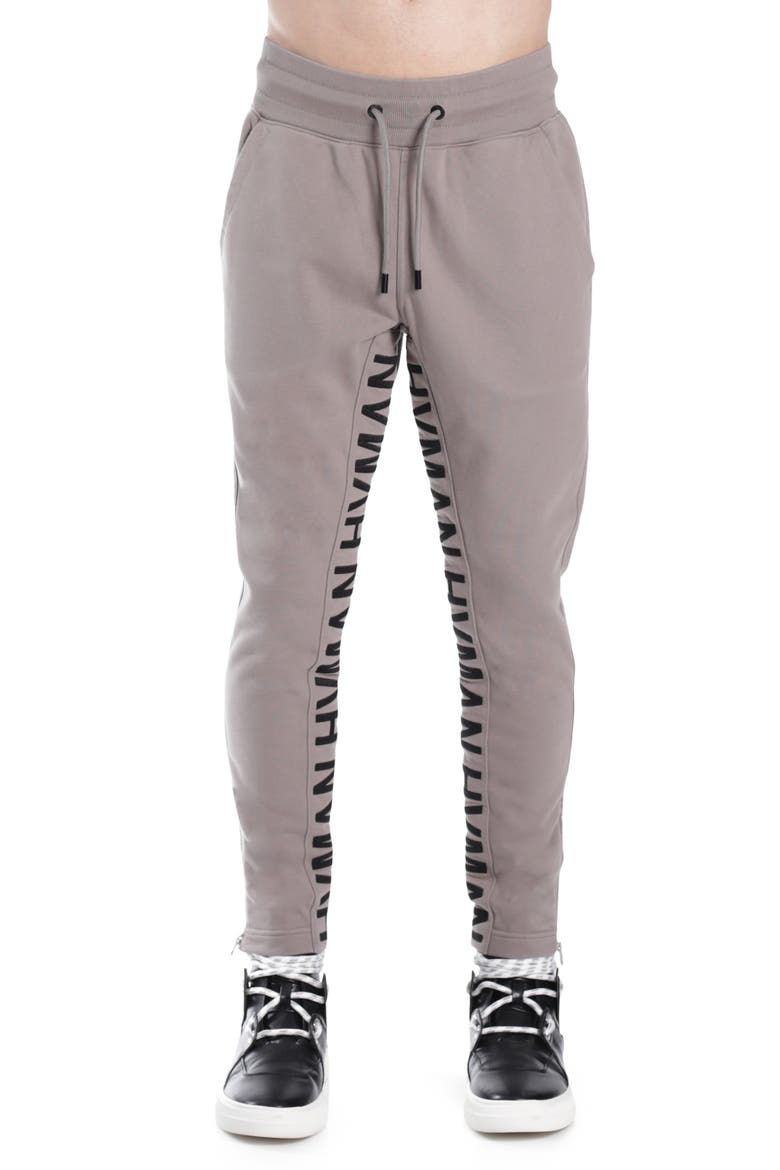 Logo Knit Track Pants, Main, color, SATELLITE