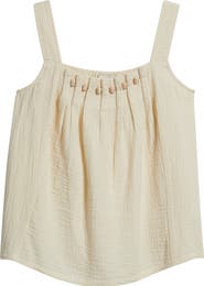 CITY BLUES Beaded Sleeveless Top