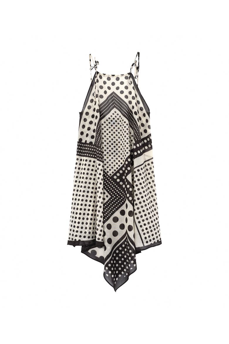 Dots Of Tulum Coverup, Alternate, color, Black