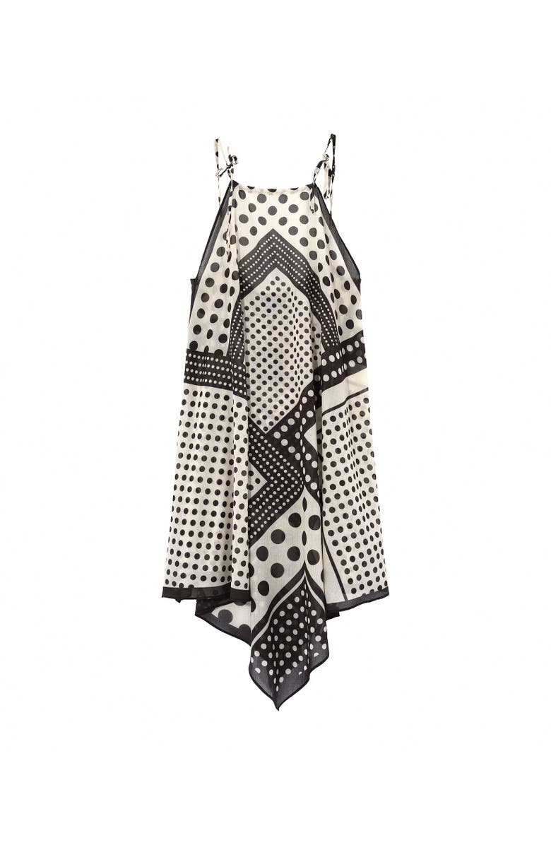 Echo Dots Of Tulum Coverup, Alternate, color, Black