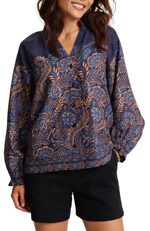 Marina Blooms Cotton Blouse