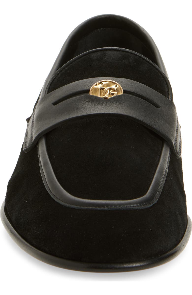 Dolce&Gabbana Ariosto Loafer, Alternate, color, Nero/ Nero