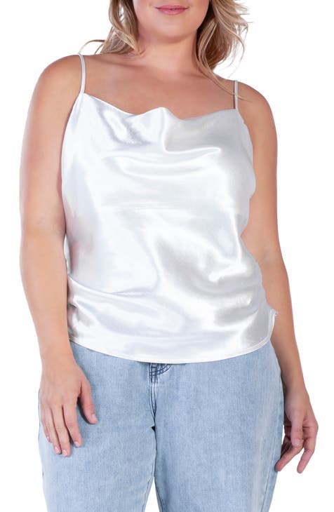 Plus size satin camisole best sale