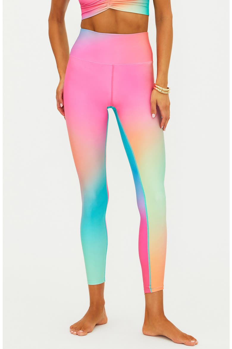 Piper Print Leggings, Main, color, STRAWBERRY