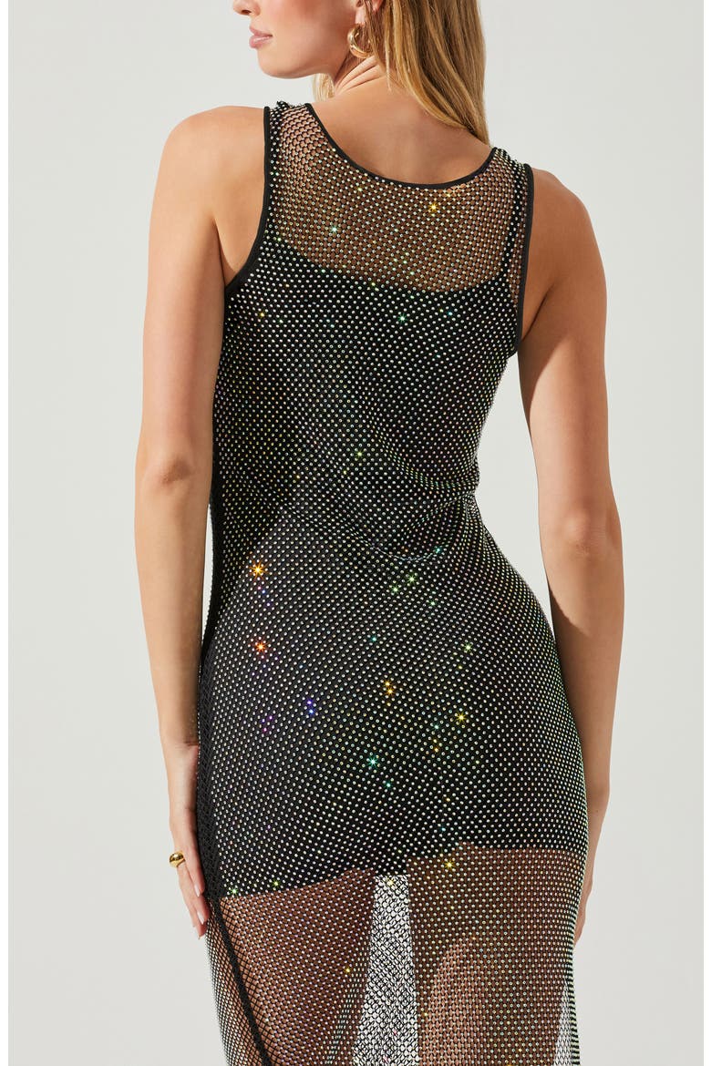 Giada Sparkle Mesh Tank Dress, Alternate, color, RAINBOW