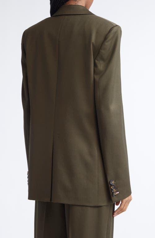 Stella Mccartney Iconic Double Breasted Blazer In Green