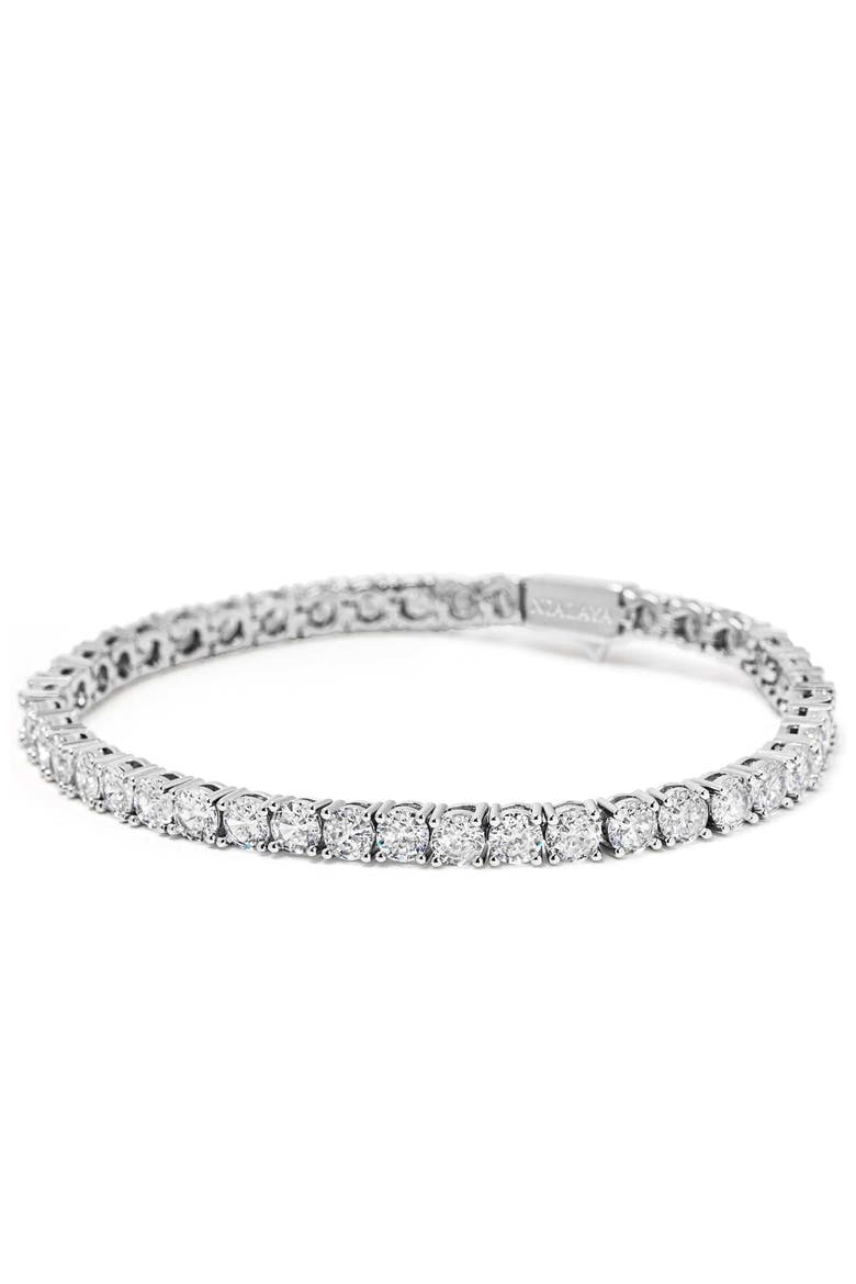 Tennis Bracelet, Alternate, color, Silver