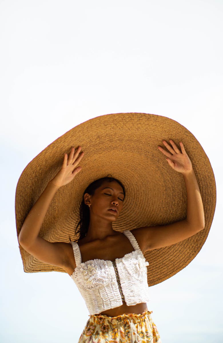 BRUNNA.CO The Solana Oversized Straw Hat, Alternate, color, Beige