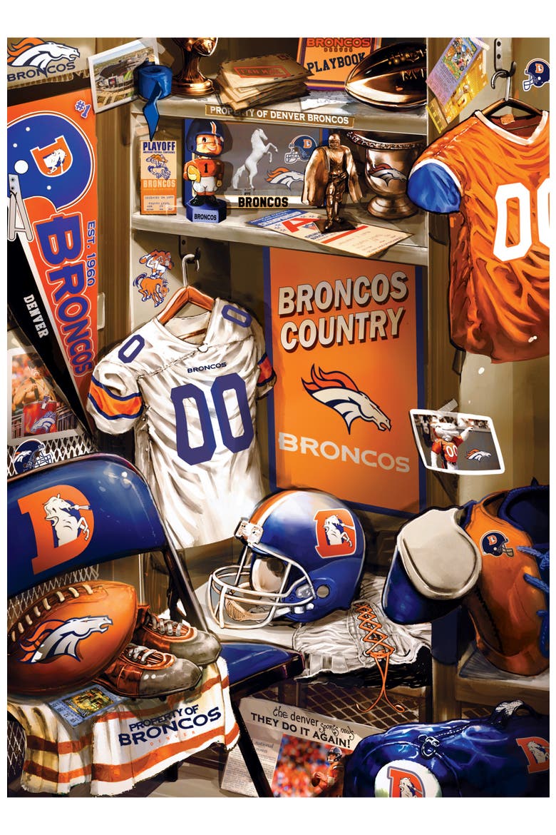 Denver Broncos Locker Room 500pc Puzzle, Alternate, color, Multicolor
