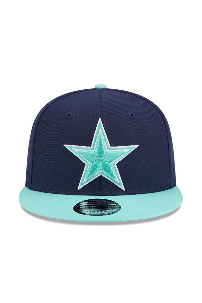 Men's New Era  Navy/Light Blue Dallas Cowboys Two-Tone Color Pack 9FIFTY Snapback Hat, Alternate, color, Navy
