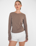 Rebody Active Raya Mid Length Compression Nylon Long Sleeve Top