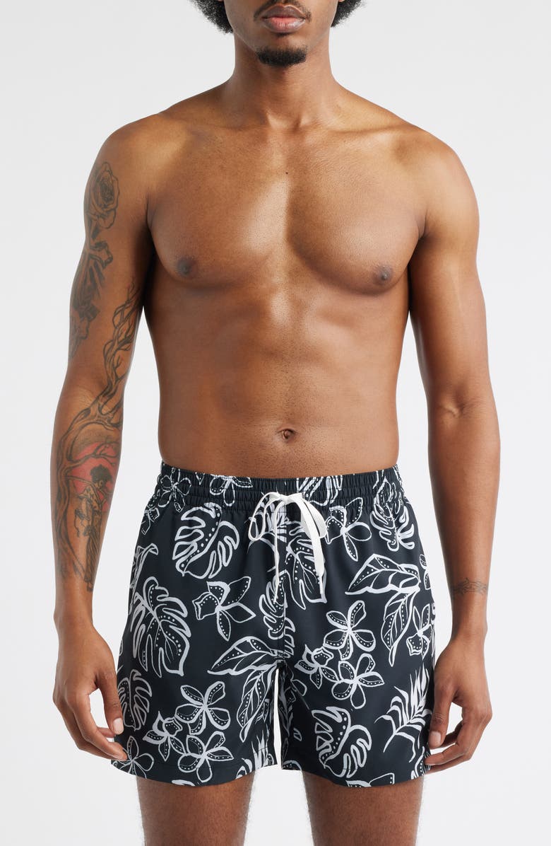 Chubbies Briefly in Paradise 5.5-Inch Swim Trunks, Main, color, Black Pattern Base Plaids