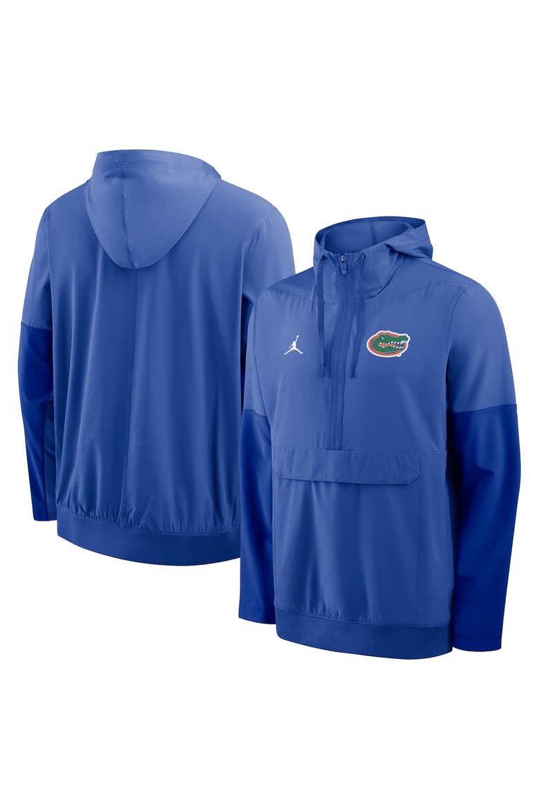 Men's Nike Royal Florida Gators Anorak Half-Zip Hoodie Jacket, Alternate, color, Royal