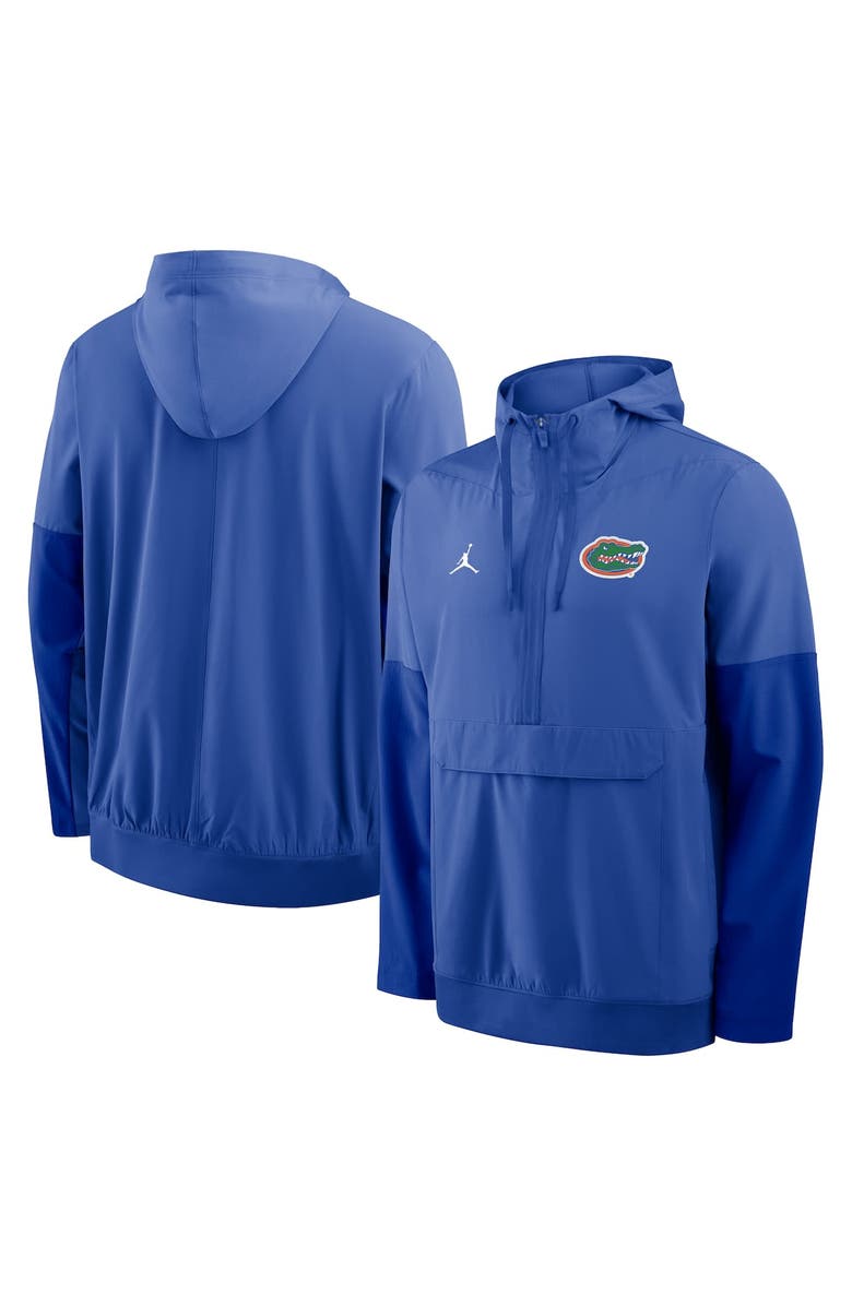 Nike Men's Nike Royal Florida Gators Anorak Half-Zip Hoodie Jacket, Alternate, color, Royal