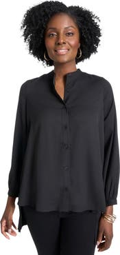 Jessica London Pleated Back Georgette Tunic