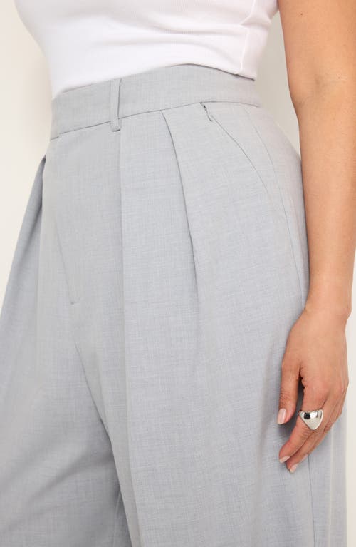 GOOD AMERICAN GOOD AMERICAN GOOD '90S SUITING PLEATED WIDE LEG PANTS 