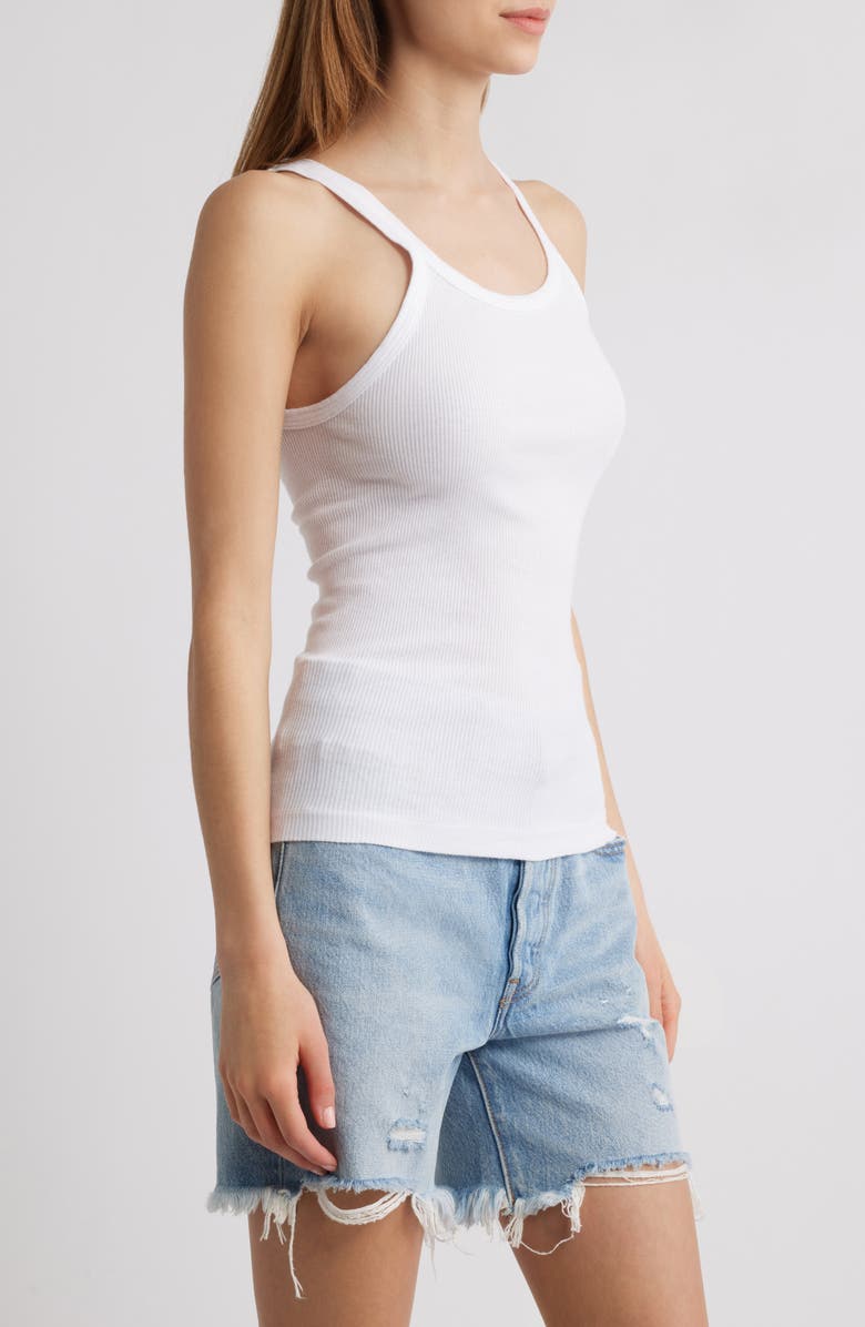 Re/Done Ribbed Tank Top, Alternate, color,