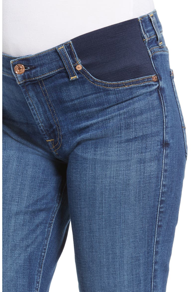 Seven Josefina Ankle Boyfriend Maternity Jeans, Alternate, color, BLUE