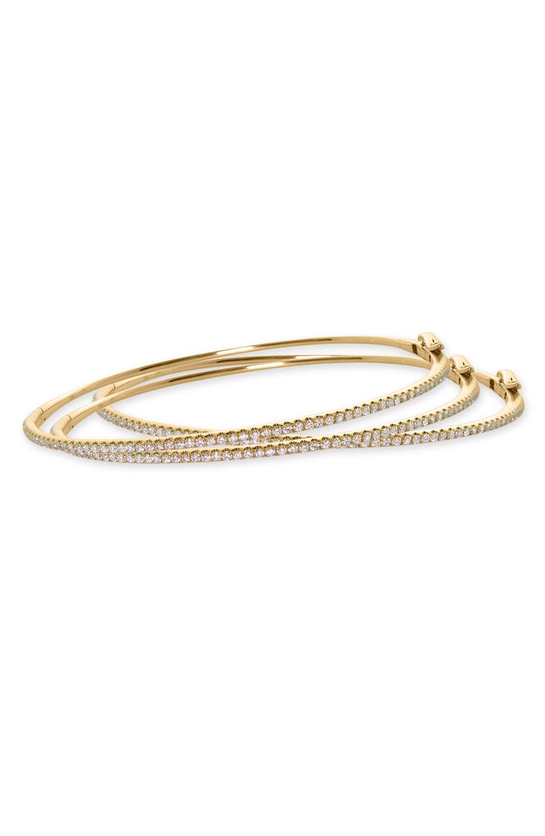 Bony Levy Skinny Stackable Diamond Bangle, Alternate, color, 18K Yellow Gold