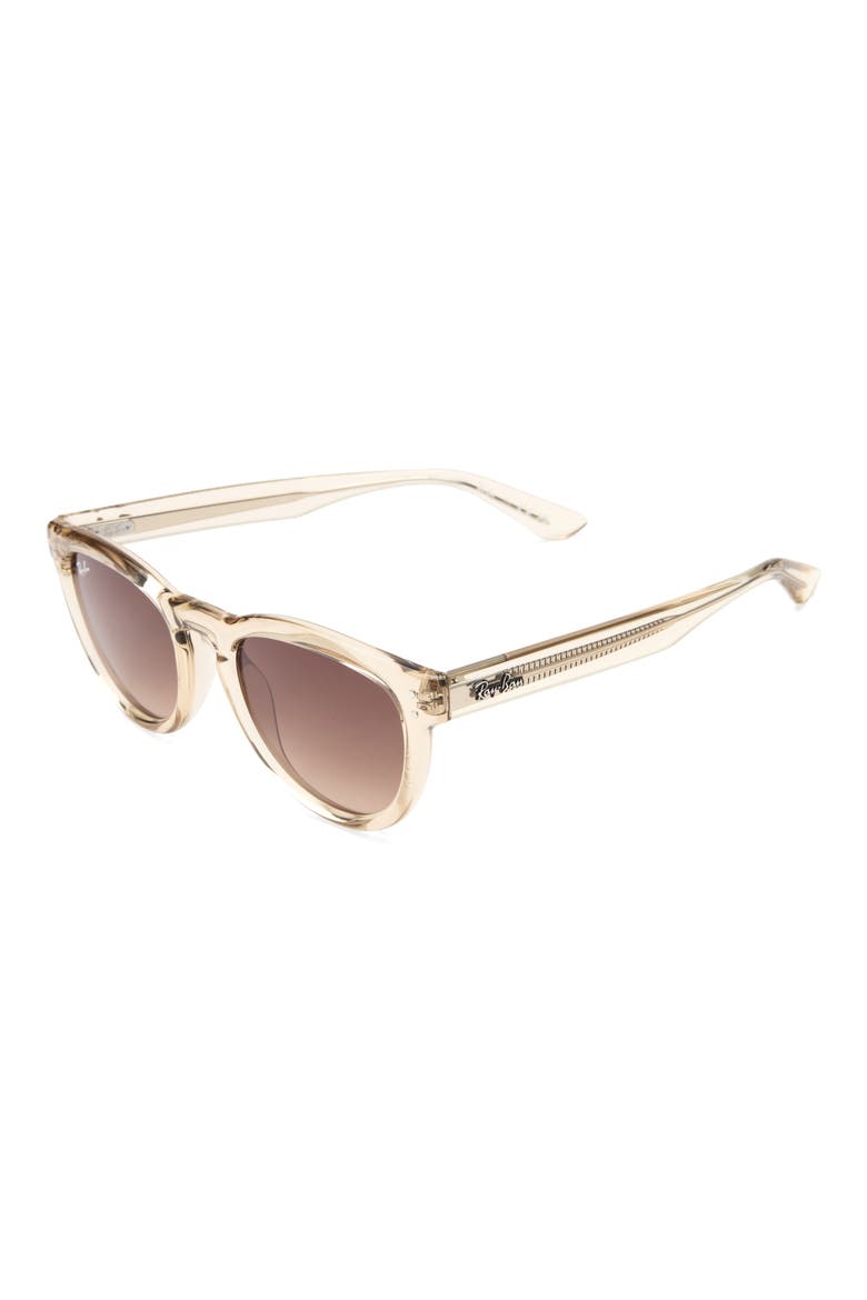 RB2237 51mm Round Gradient Sunglasses, Alternate, color, LIGHT BROWN