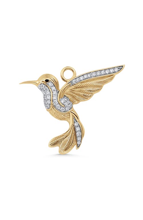 Sara Weinstock Hummingbird Pendant In Yellow Gold