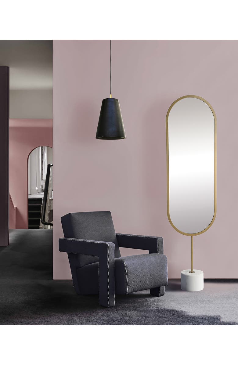 Renwil Taio Floor Mirror, Alternate, color, Mirror Antique Brass