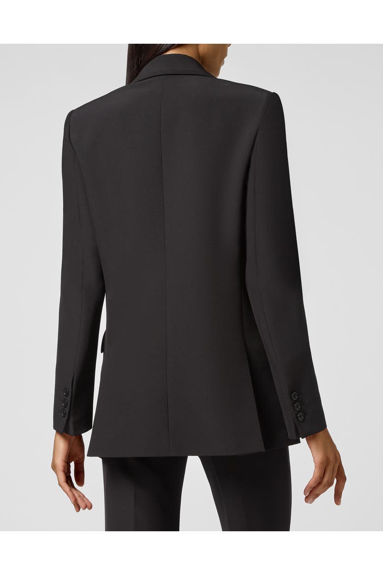 Stretch Cady One-button Blazer Women, Alternate, color, black