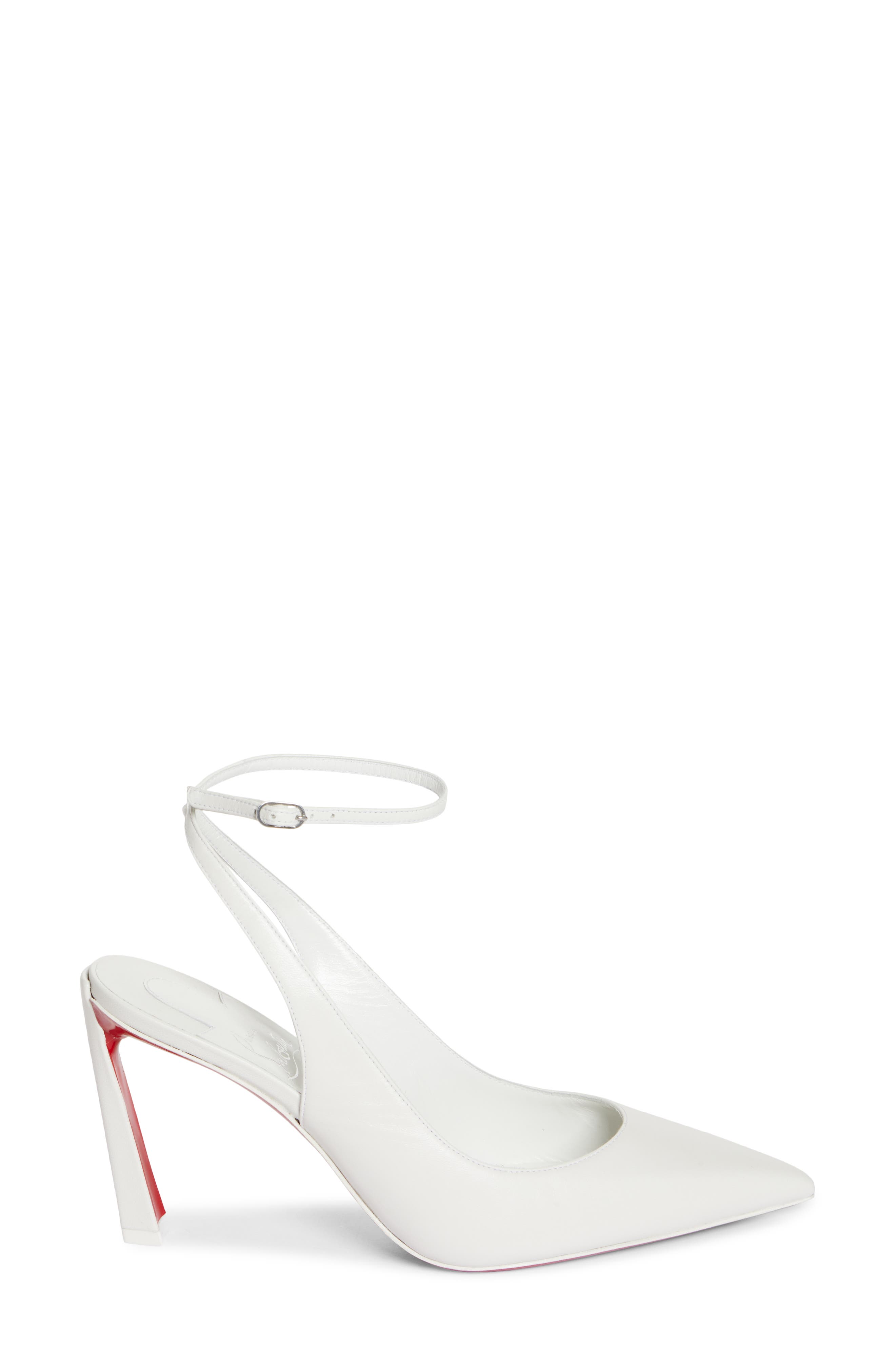 Condora Pointed Toe Slingback Pump, Alternate, color, WHITE
