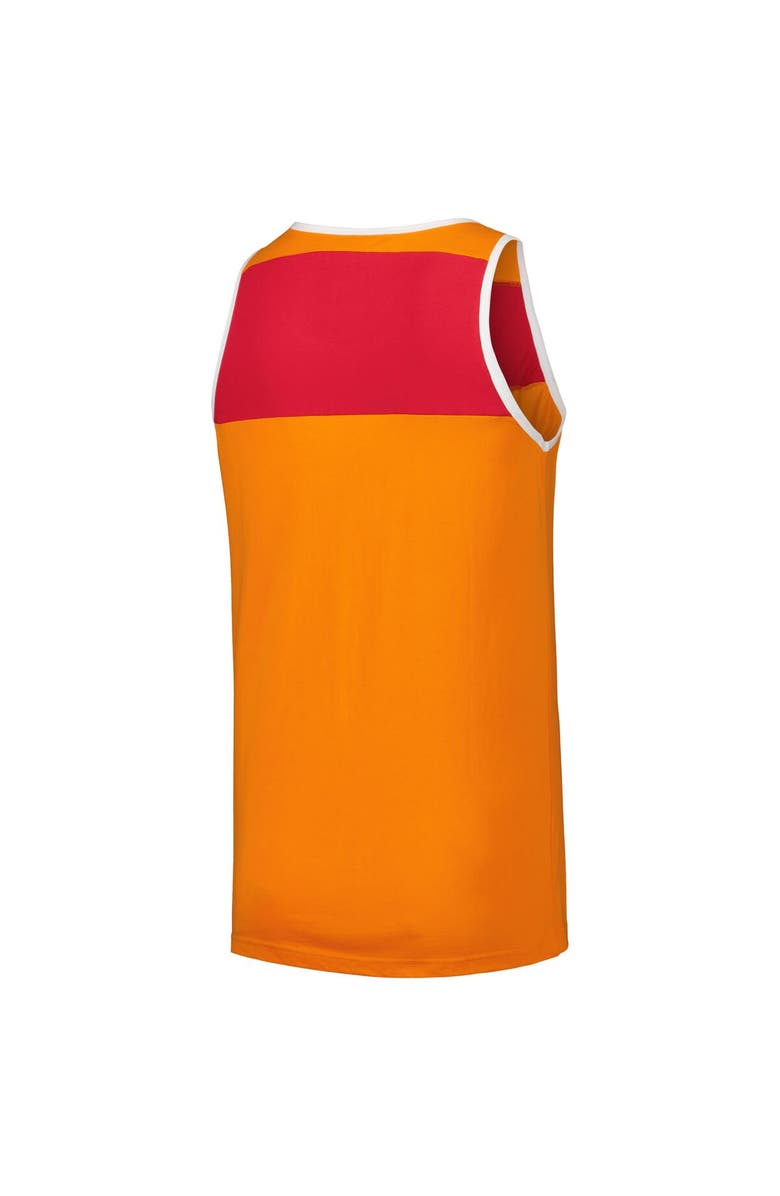 Mitchell & Ness Men's Mitchell & Ness Orange/Red Tampa Bay Buccaneers Gridiron Classics Heritage Colorblock Tank Top, Alternate, color, 