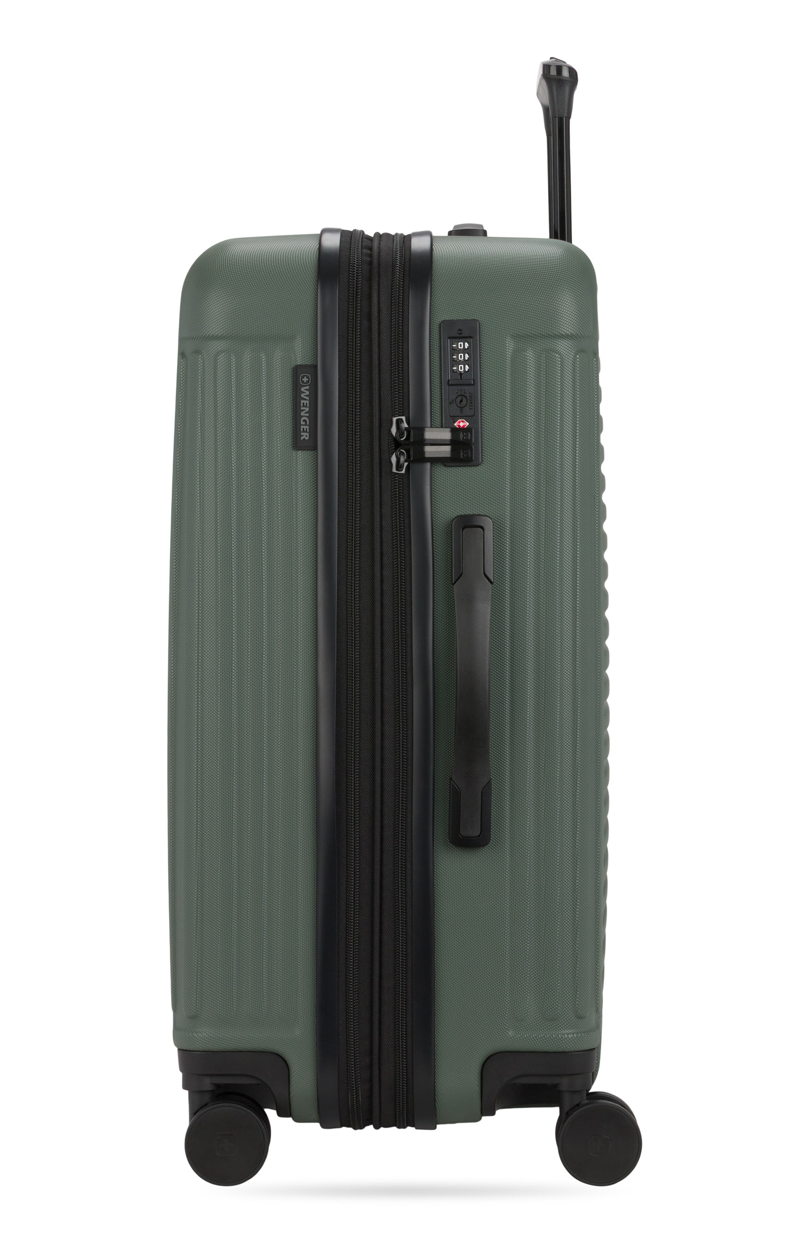 SWISSGEAR 24-Inch Hardside Spinner Luggage, Alternate, color, Olive