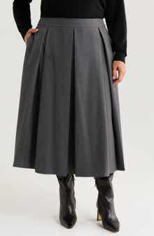 Nordstrom Pleated Midi Skirt