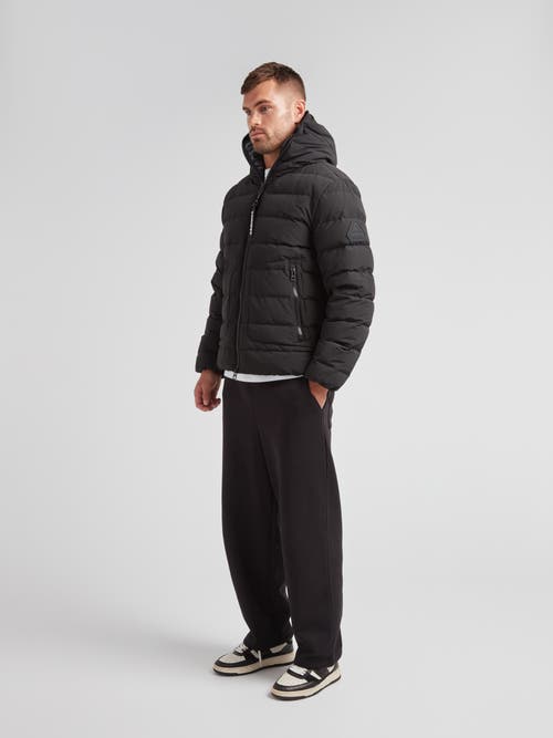 Jack1t R4d Tramline Hooded Puffer Jacket In Black
