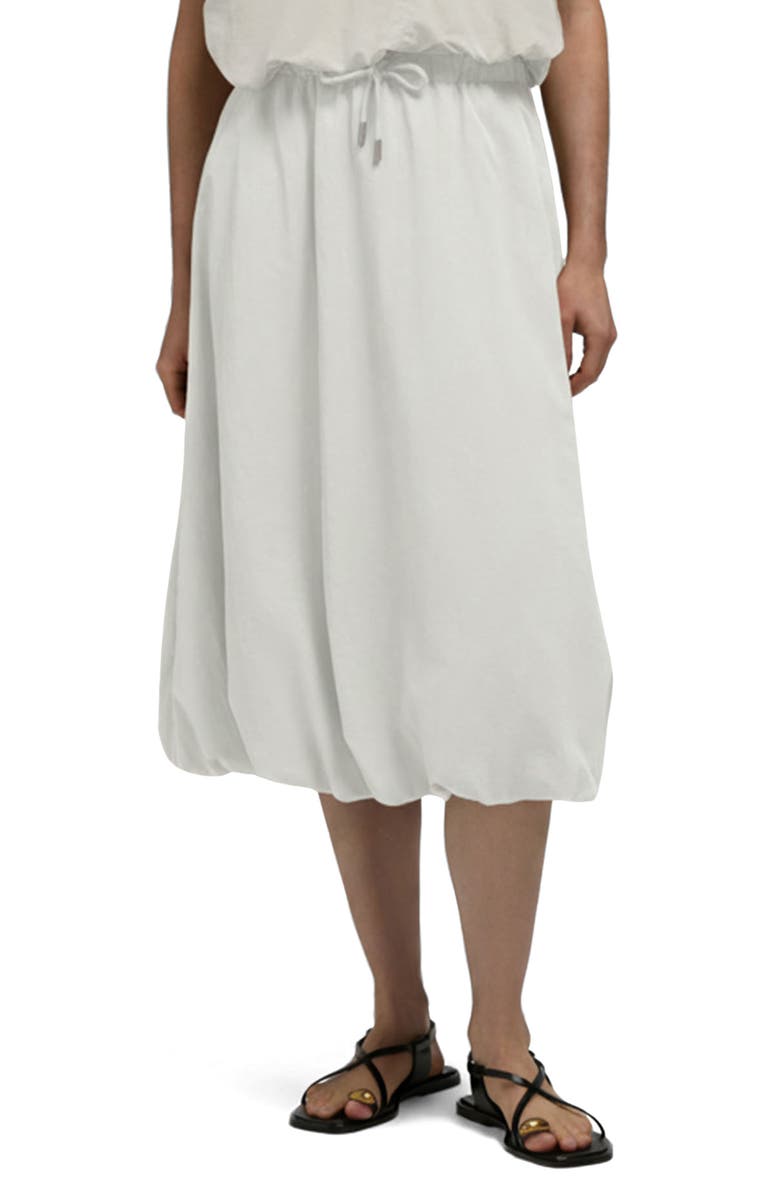 Hunter Bubble Hem Midi Skirt, Main, color, Snow-White