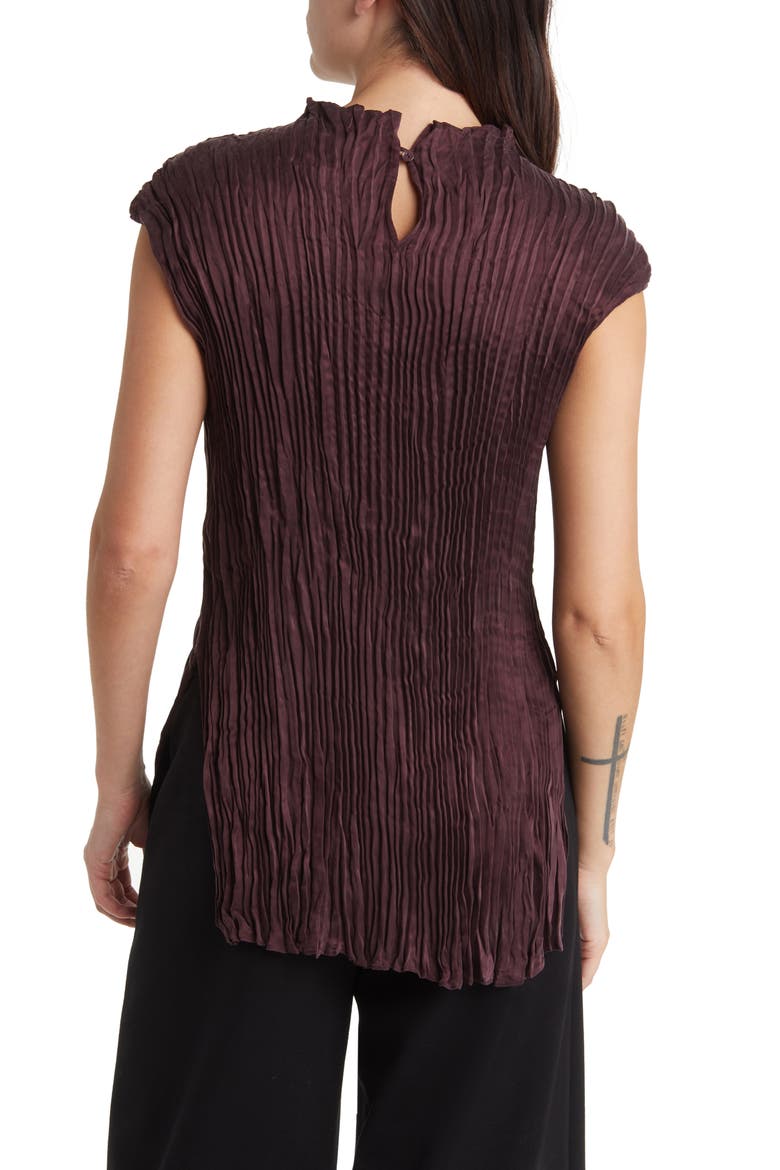 Crinkle Funnel Neck Tunic, Alternate, color, CASSIS