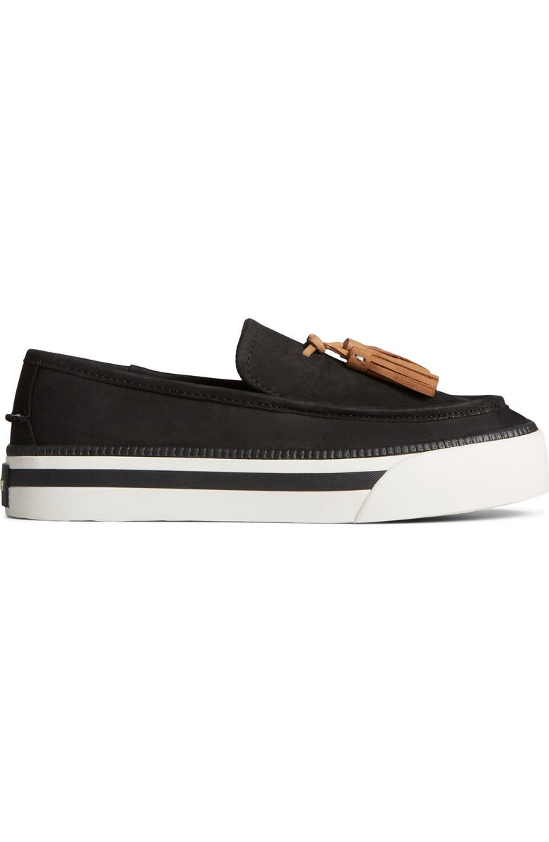 Sperry Sea Sailor Tassel Platform Loafer Sneaker, Alternate, color, Black