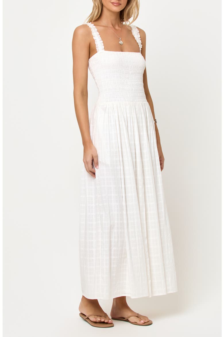 Wren Cotton Maxi Cover-Up Dress, Alternate, color, CREAM