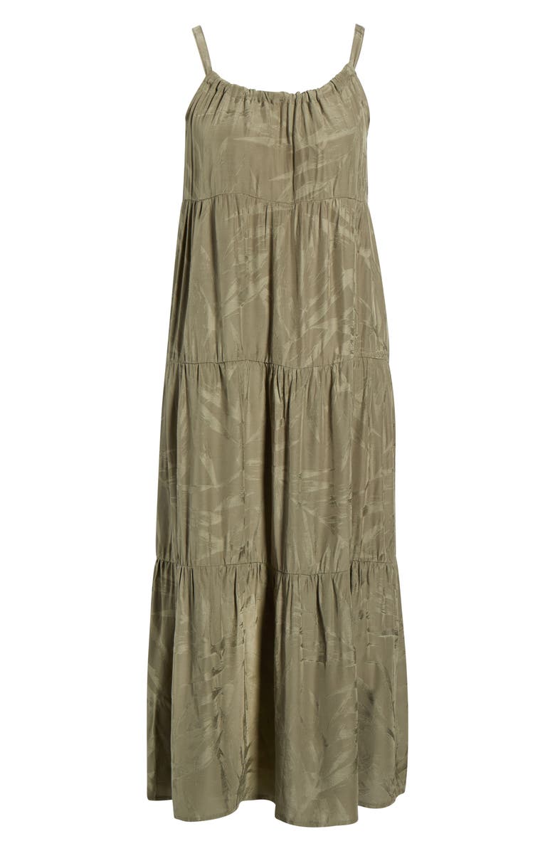 Splendid Maven Leaf Print Maxi Dress, Main, color, Soft Green